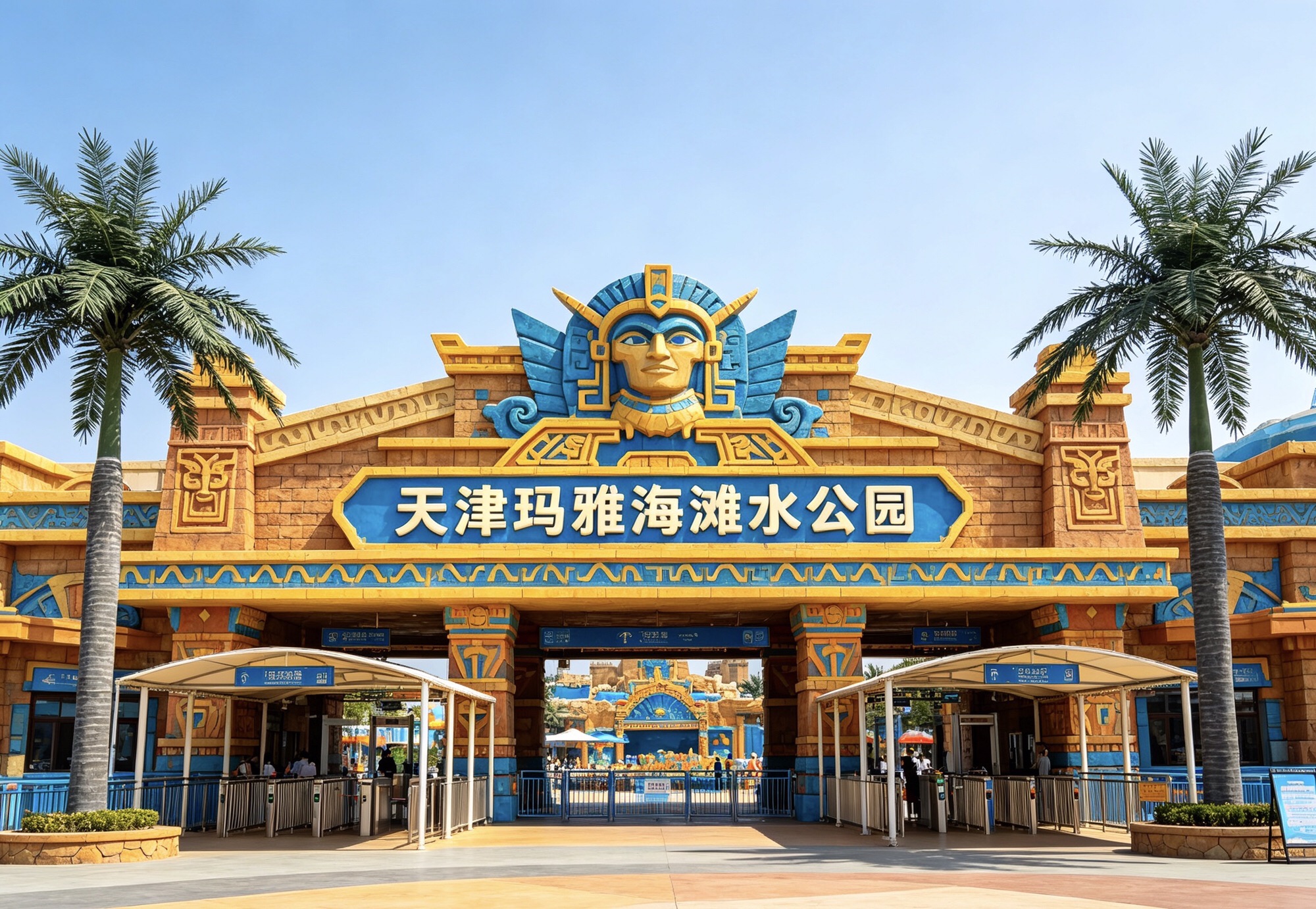 天津玛雅海滩水公园景点图片